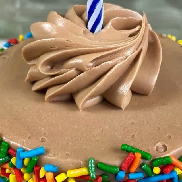 3" Chocolate Celebration Sprinkle Birthday Cake-Individual.