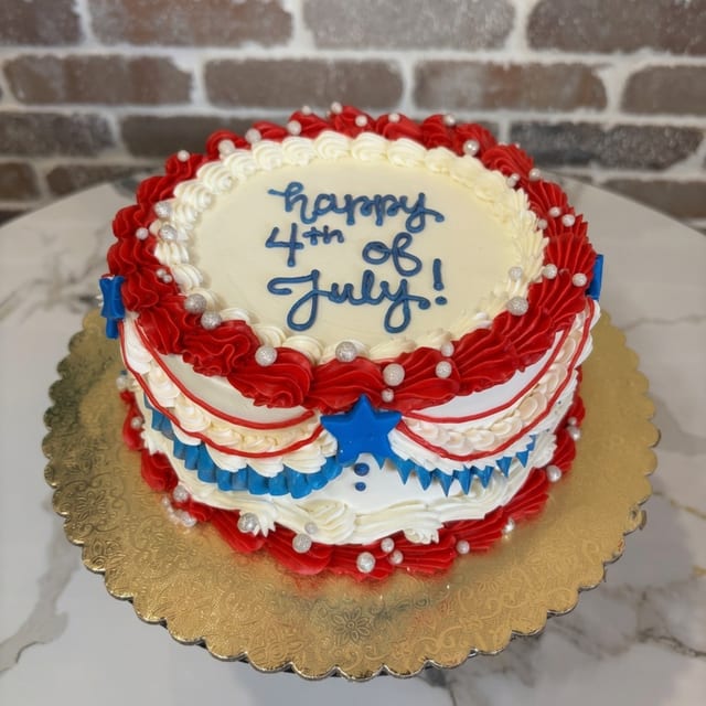 Chocolate Mousse Independence Day Cake.