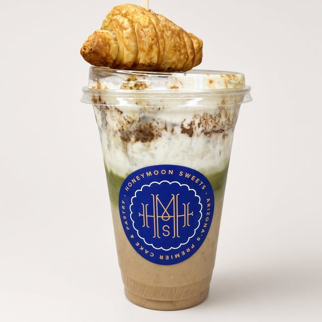 Pumpkin Spice Iced Matcha.