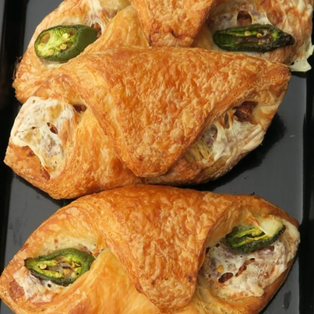 1 Bacon Jalapeño and Swiss Croissant.