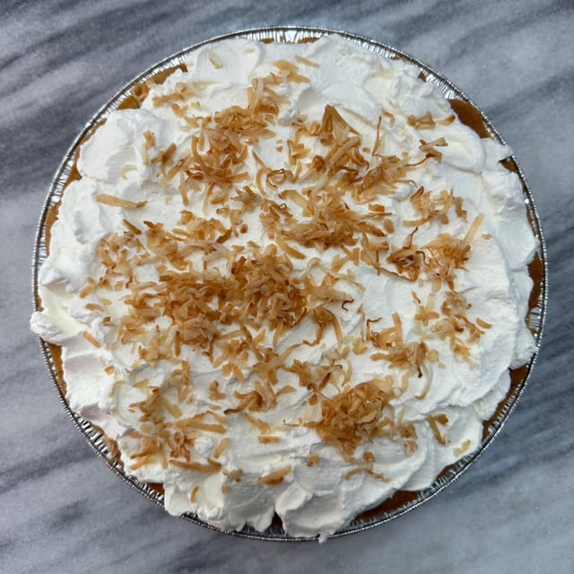 9" Coconut Cream Pie 2 day Preorder.