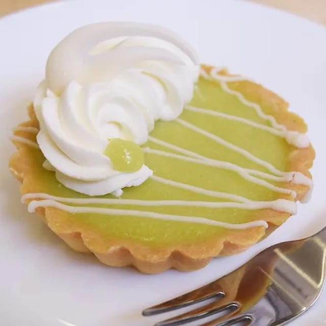 4" Fresh Lime Curd Tart.