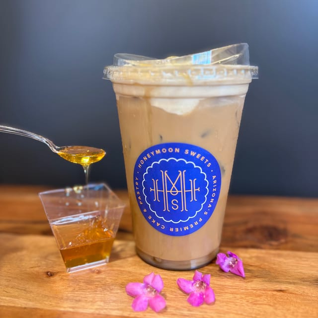 Hot or Iced Honey Lavender Latte.
