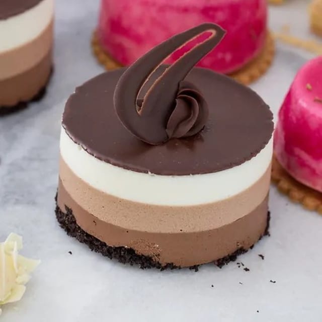 Triple Chocolate Mousse Tower-Individual.