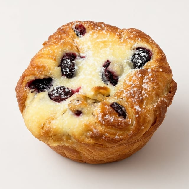 Blueberry Cheese Cruffin.