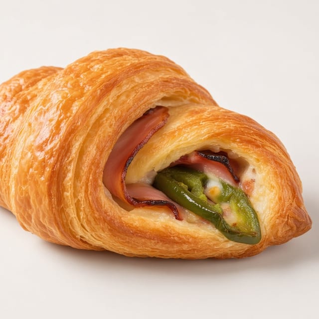 1 Ham Jalapeño and Swiss Croissant.