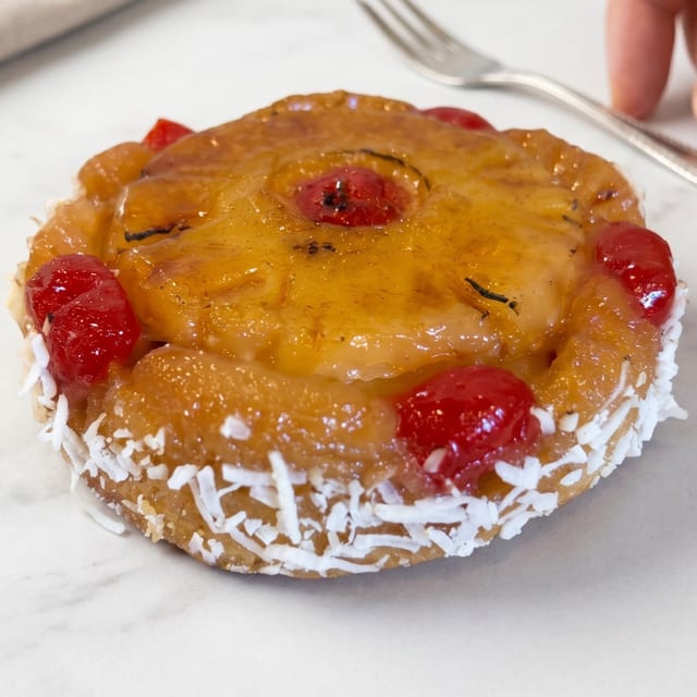 Individual Pineapple Upside Down Cake.